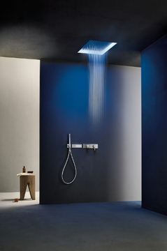 ACQUAFIT 93 K021 - Built-in rectangular 2-spray stainless steel overhead shower by Fantini Rubinetti - view 3